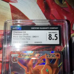 2019 Pokemon Charizard GX CGC 8.5 Holo Rare SM211 Black Star Promo Hidden Fates - Image 2