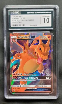 CGC 10 Gen Mint Charizard GX SM211 Black Star Promo Hidden Fates 2019 Pokemon - Image 1