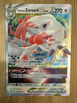 Hisuian Zoroark Vstar SWSH298 PROMO Full Art Pokemon Card NM - Image 1