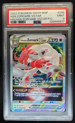2019-2023 Pokemon SWSH Black Star Promos Hisuian Zoroark #SWSH298 PSA 9 - Image 1