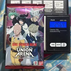Heavy 25.64g Union Arena Sealed One Punch Man Booster Pack - Image 1