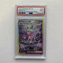 Pokemon Espeon ex 155/131 Sv: Prismatic Evolutions SIR PSA 9 - Image 1