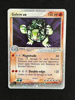 Golem ex 91/97 Dragon Holographic Pokemon Card Lightly Played - Image 1
