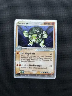 Pokemon Card Golem EX 91/97 Ultra Rare Holo EX Dragon - Image 1