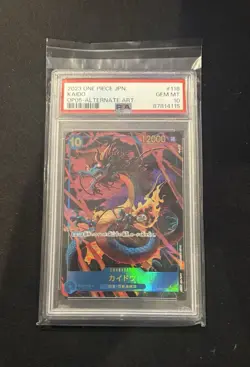 PSA 10 MINT JAPANESE ONE PIECE 2023 KAIDO OP05-118 ALTERNATE ART - Image 1