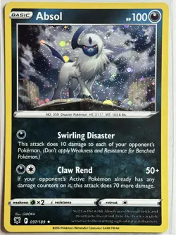Absol - (Cosmos Holo) Miscellaneous Cards & Products 097/189 LP-NM Pokemon Card - Image 1
