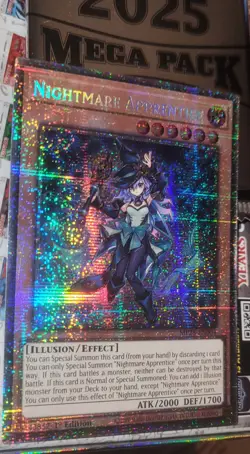Yugioh! Nightmare Apprentice Starlight Rare MP25-EN004 1st Edition NM - Image 1