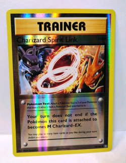 POKEMON CHARIZARD SPIRIT LINK 75/108 REVERSE HOLO XY EVOLUTIONS MP-LP - Image 1