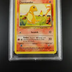 PSA 9 Charmander 46/102 Pokemon Base Set 1999 Non Holo Graded Card - Image 3