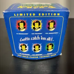 Vintage 1999 Pokemon Burger King 23k Gold Plated Trading Card Togepi Blue Sealed - Image 4