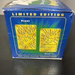 Vintage 1999 Pokemon Burger King 23k Gold Plated Trading Card Togepi Blue Sealed - Image 5