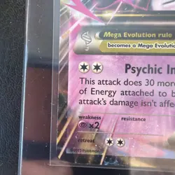 M Mega Mewtwo EX 64/162 XY Breakthrough Ultra Rare Holo Pokemon Card LP-NM - Image 3