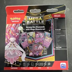 Pokemon Mega Battle Deck Mega Diancie EX Meloetta Foil 60 Cards English New - Image 2