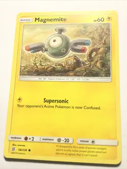 MAGNEMITE - SM Unified Minds - 58/236 - Common - Pokemon Card - NM - Image 1