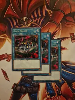 TOCH-EN054 X3 Toon World Rare 1st Edition Yugioh Card Playset - Image 1