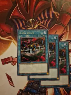 TOCH-EN054 X3 Toon World Rare 1st Edition Yugioh Card Playset - Image 2
