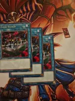 TOCH-EN054 X3 Toon World Rare 1st Edition Yugioh Card Playset - Image 3