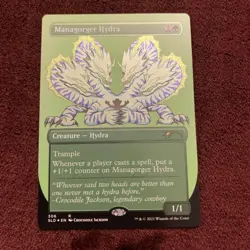 Managorger Hydra Foil Etched Secret Lair Drop Foil Card NM+ Unplayed Magic MTG - Image 1