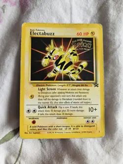 Electabuzz No.2 WOTC Black Star Promo Pokemon Card WOTC Played - Image 1