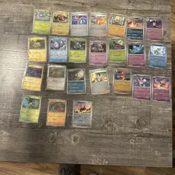 Lot of 24 Pokeball Pattern Pokemon Cards From Black Bolt White Flare All NM - Image 1