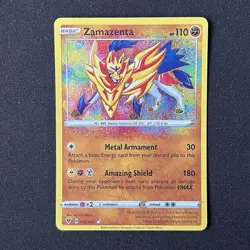 Zamazenta 102/185 Amazing Rare Holo Vivid Voltage Pokemon Card - Image 2