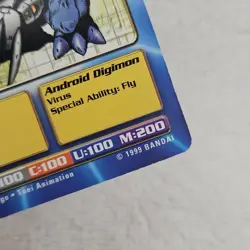 1999 MetalGreymon Bo-01 Series 1 Booster Digimon Card NM Digi-Battle Bandai TCG - Image 4