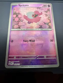 Spritzee 038/131 Prismatic Evolutions Masterball Pattern Holo Pokemon Card - Image 1