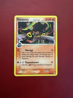 Rayquaza 26/110 Non Holo Rare Holon Phantoms Delta Species Pokemon Card LP - Image 1