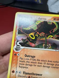 Rayquaza 26/110 Non Holo Rare Holon Phantoms Delta Species Pokemon Card LP - Image 3