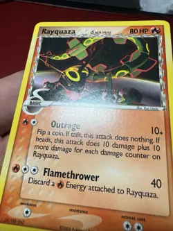 Rayquaza 26/110 Non Holo Rare Holon Phantoms Delta Species Pokemon Card LP - Image 5