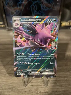 Team Rocket's Nidoking ex 217 Sv: Scarlet & Violet Promo Cards Holo - Image 1
