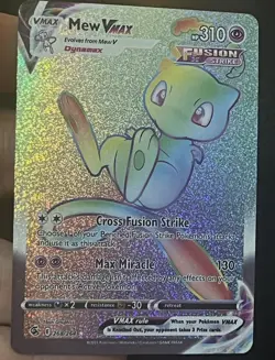 Mew Custom Card TCG Holo alt art Fan Art Nm - Image 1