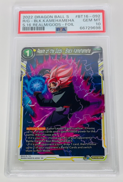 Realm of the Gods Black Kamehameha | Dragon Ball Super Card Game | PSA 10 - Image 1