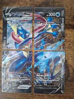 Pokemon TCG Greninja V-Union SWSH155 - 158 Special Ultra Rare Promo - 4 Cards - Image 1