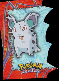 Pokemon Card - Nidoran F Topps Pokemon EV07 of 12 Embossed Die Cut - Image 1