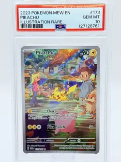Pikachu 2023 Pokemon Scarlet Violet 151 - MEW EN #173 PSA 10 - Image 1