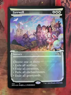 MTG Card: Farewell (Kamigawa: Neon Dynasty) SHOWCASE FOIL - Image 1