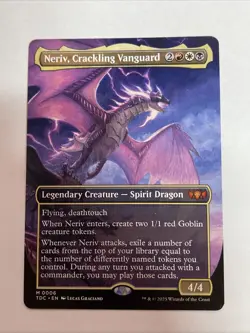 Mtg Neriv, Crackling Vanguard (Borderless) #6 Mythic - Image 1
