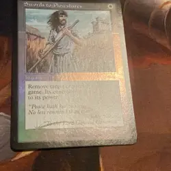 Swords To Plowshares X1 Mtg FNM Friday Night Magic Promo Nm Foil Retro - Image 2