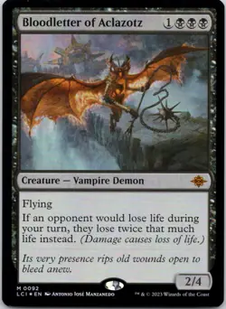 Bloodletter of Aclazotz 92 The Lost Caverns of Ixalan NM FOIL MTG - Image 1
