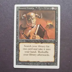 MTG Magic the Gathering Revised Edition Demonic Tutor EX Excellent condition - Image 1