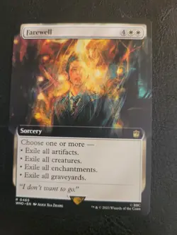 Farewell 0465 Rare Dr Doctor Who Commander MTG Magic White Extended Art LP - Image 1