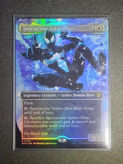Spectacular Spider-Man (0235) (Borderless) (Textured Foil) (The Black Suit) - Image 1