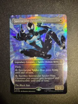 Spectacular Spider-Man (0235) (Borderless) (Textured Foil) (The Black Suit) - Image 3