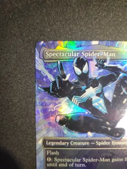 Spectacular Spider-Man (0235) (Borderless) (Textured Foil) (The Black Suit) - Image 4