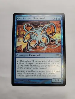 MTG - Quicksilver Elemental Mirrodin Foil Rare #47 - Image 1