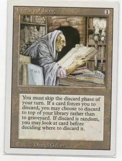 MTG: Revised Edition: Library of Leng: Lightly Played Condition - Image 1