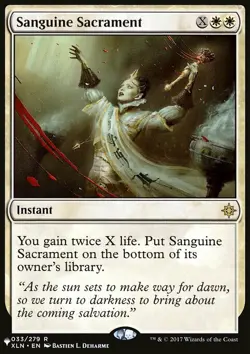 Magic the Gathering MTG Sanguine Sacrament (583) The List LP - Image 1