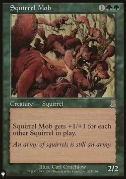 Magic the Gathering MTG Squirrel Mob (195) The List LP - Image 1