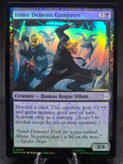 MTG Inner Demons Gangsters 0057 Marvel's Spider-Man Foil NM - Image 1